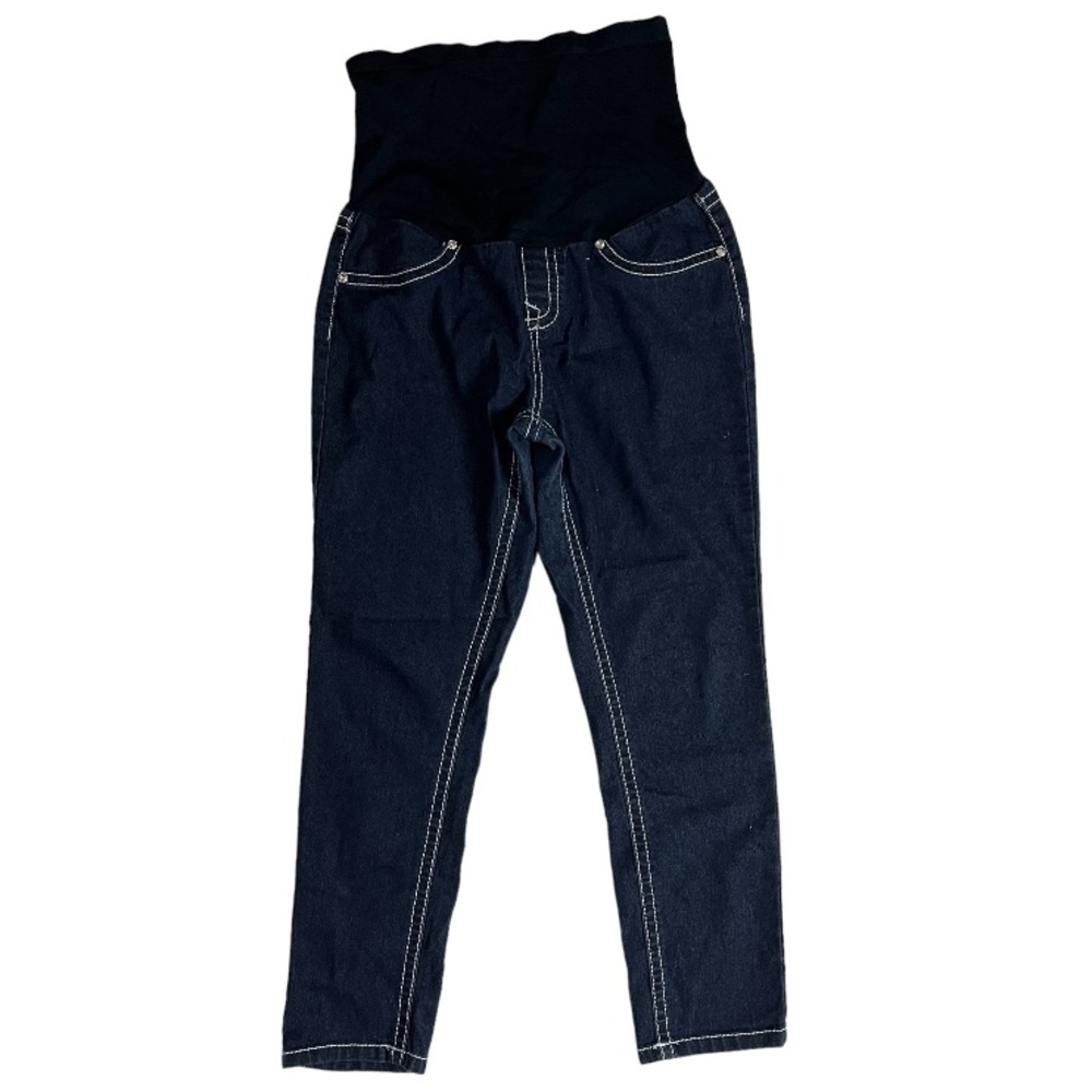 Bella Vida Dark Denim Maternity Capris Sz Medium